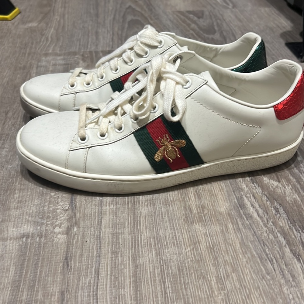 Gucci Ace white leather sneakers